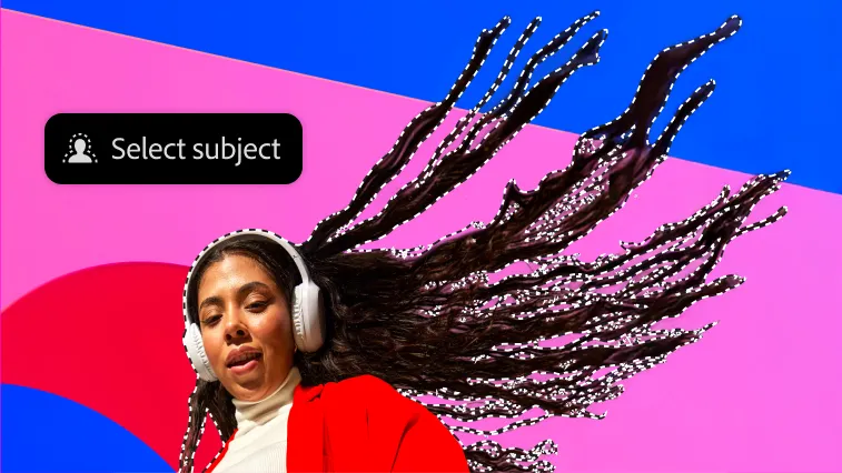 Détourage d'un sujet aux cheveux avec l'outil Sélectionner le sujet dans Photoshop